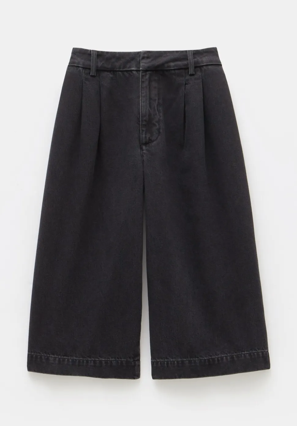 Lya Cropped Denim Bermuda Shorts
