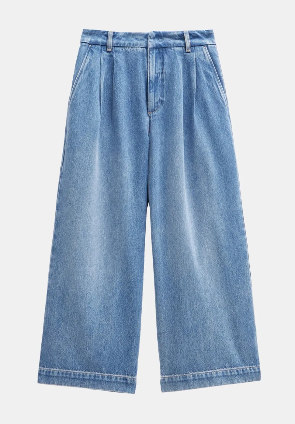 Lya Denim Pleated Culottes