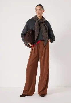 Lya Satin Twill Wide Leg Trousers