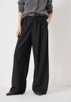 Lya Wool Blend Wide Leg Trousers