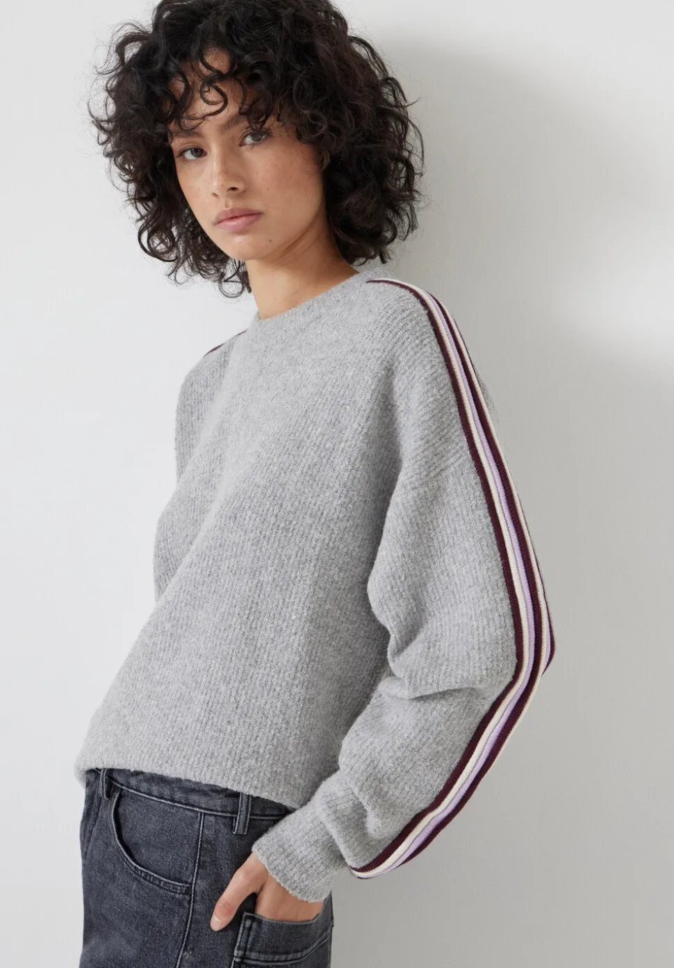 Lydia Ottoman Stripe Crew Neck Jumper