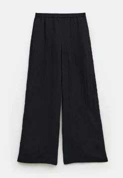 Mabel Fluid Wide Leg Crinkle Trousers