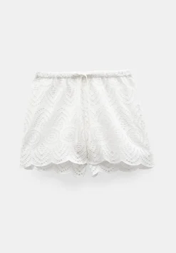 Margot Cotton Broderie Pull On Shorts