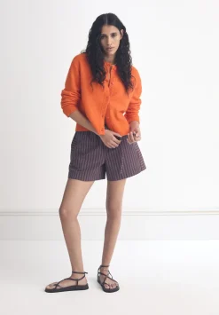 Margot Cotton Stripe Pull On Shorts