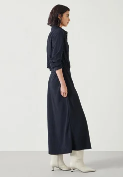 Martina Pinstripe Midi Dress