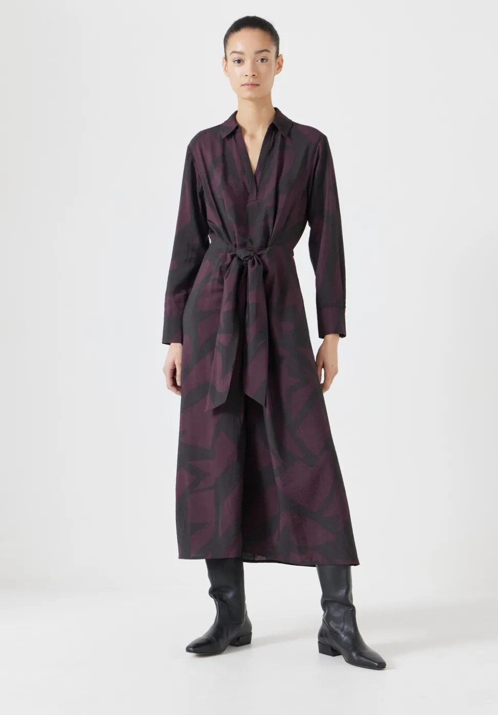 Maya Air Flow Front Tie Maxi Dress
