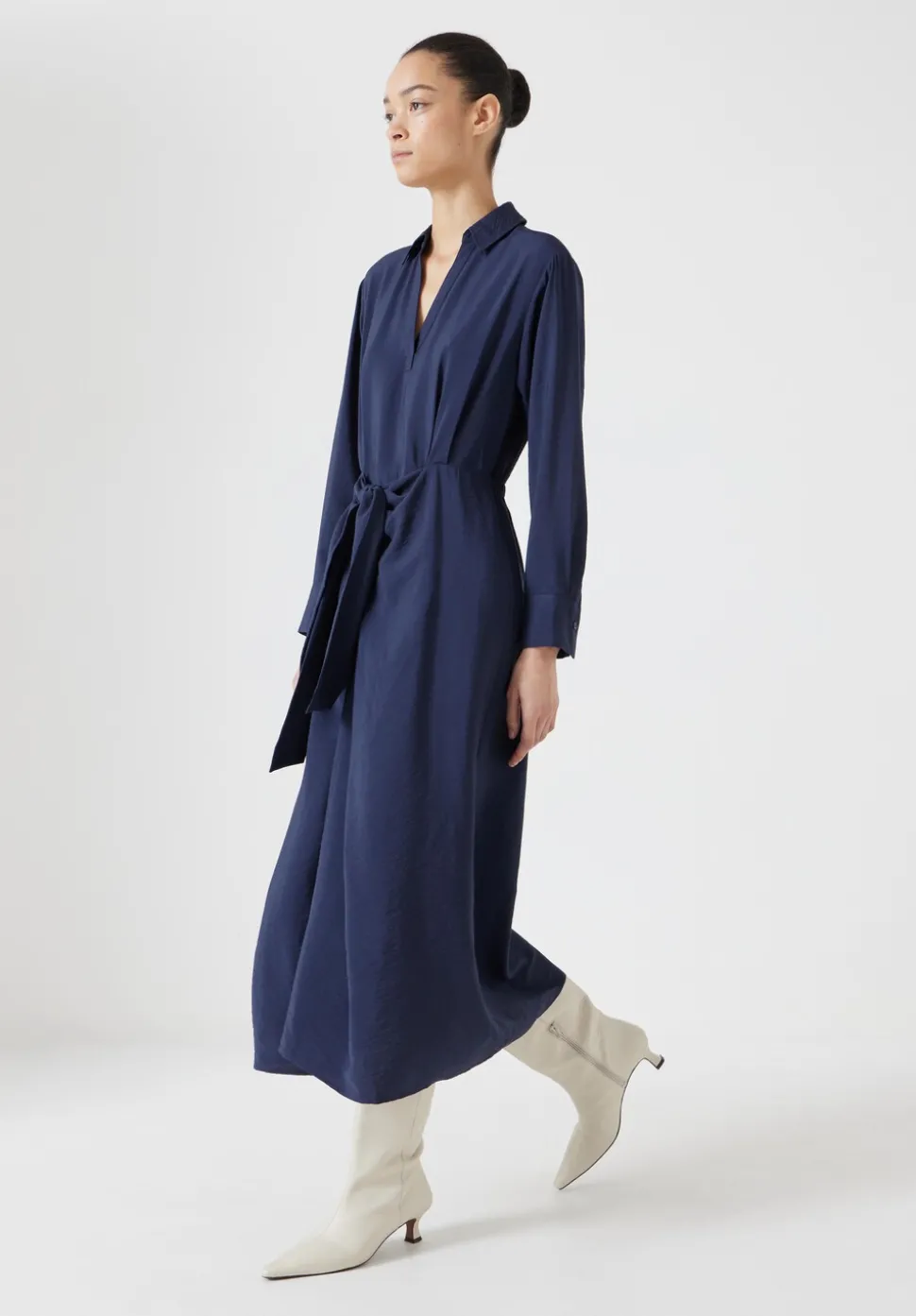 Maya Air Flow Front Tie Maxi Dress