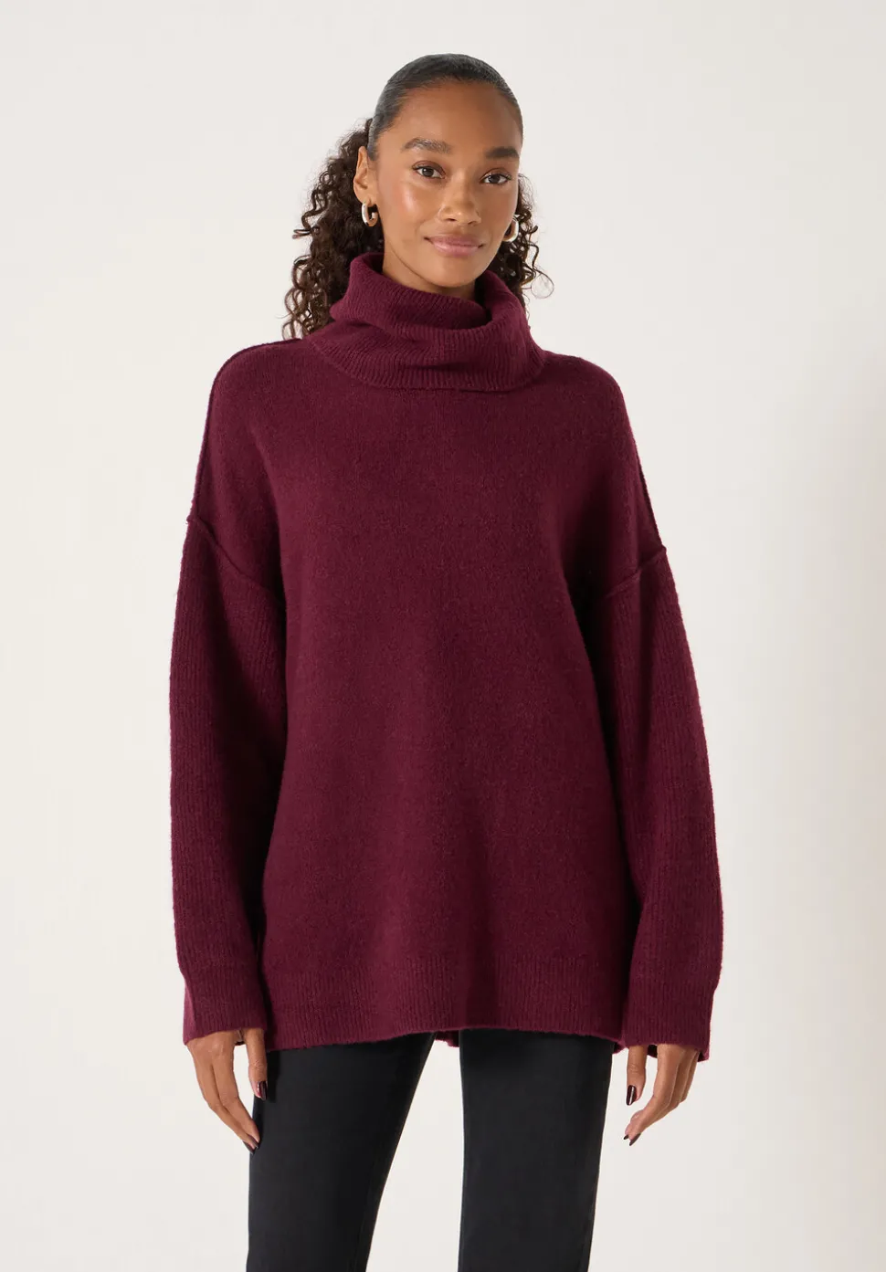 Meryl Wool Blend Roll Neck Jumper