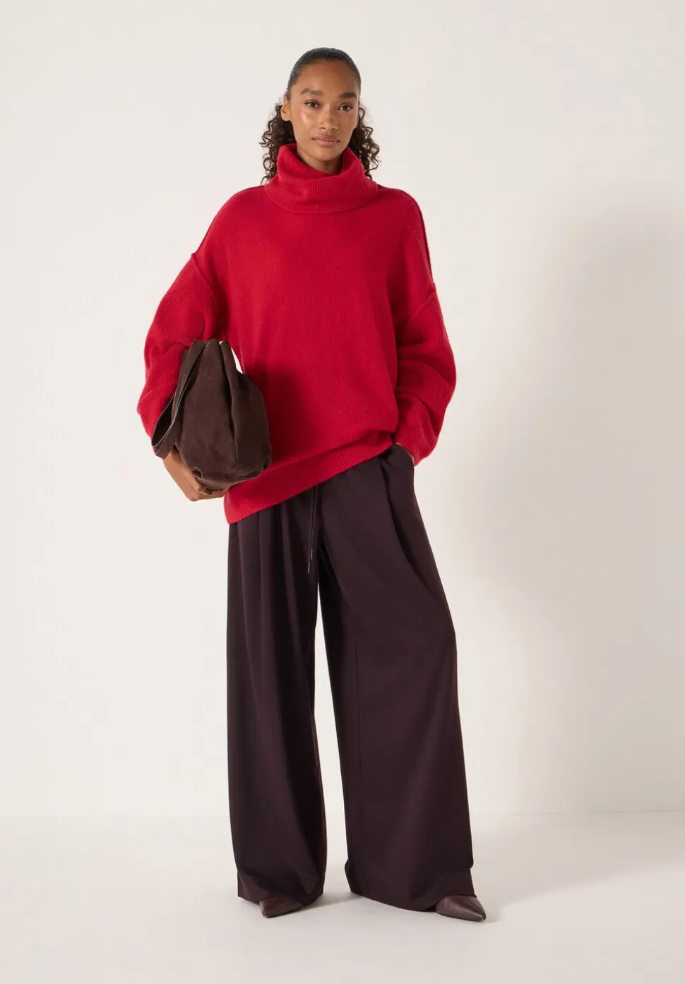 Meryl Wool Blend Roll Neck Jumper