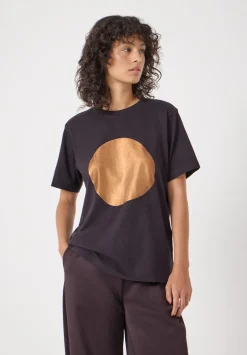 Metallic Graphic Cotton T-Shirt