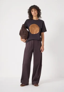 Metallic Graphic Cotton T-Shirt