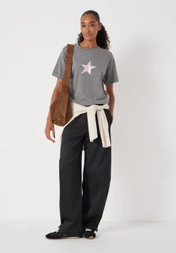 Metallic Star Graphic T-Shirt