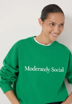 Moderately Social Graphic Sweatshirt