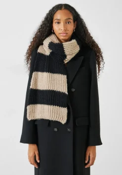 Morgan Knitted Stripe Scarf