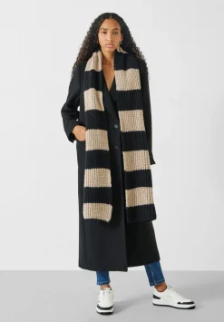 Morgan Knitted Stripe Scarf