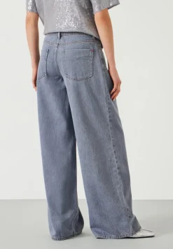 Nova Pintuck Wide Leg Jeans