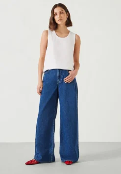 Nova Pintuck Wide Leg Jeans
