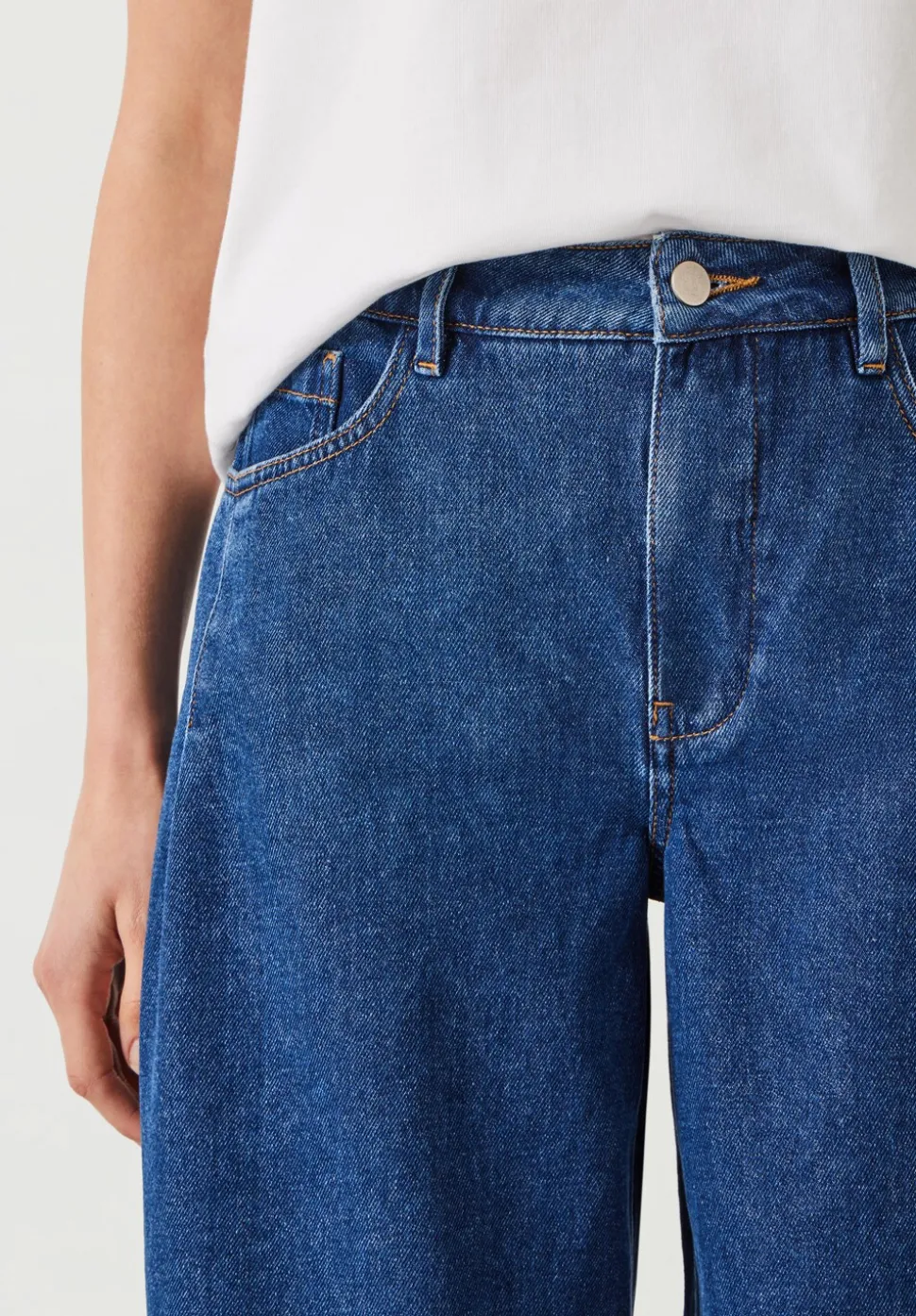 Nova Pintuck Wide Leg Jeans