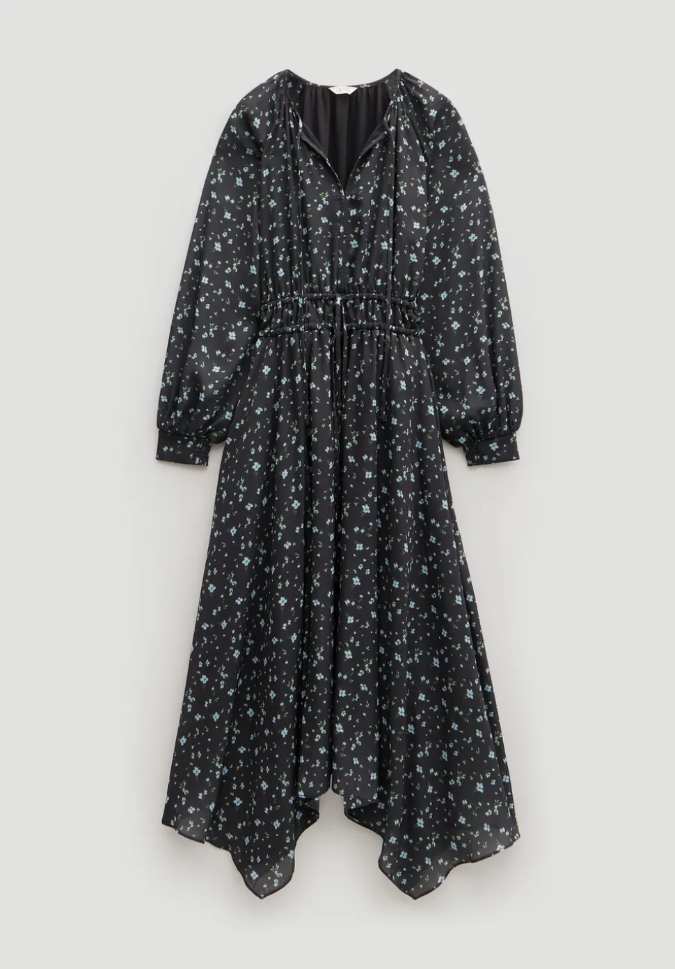 Odelia Printed Long Sleeve Chiffon Dress