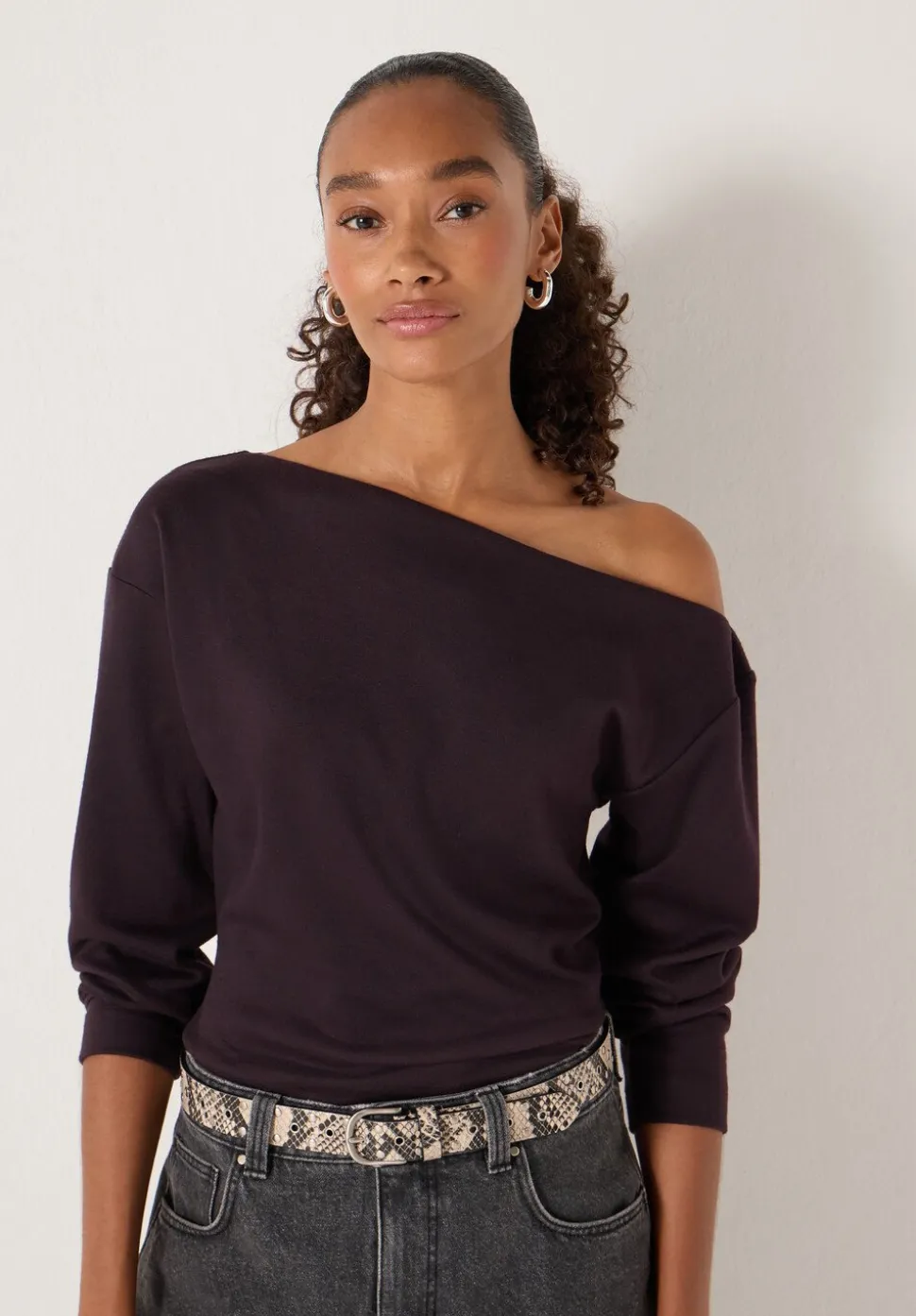 Off Shoulder Jersey Top
