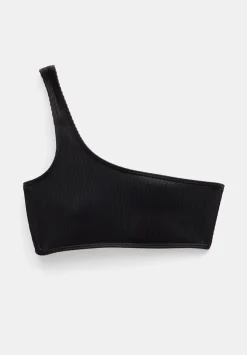 Olivia One Shoulder Rib Bikini Top