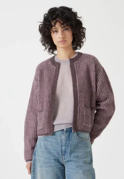 Opal Tonal Stripe Wool Blend Cardigan
