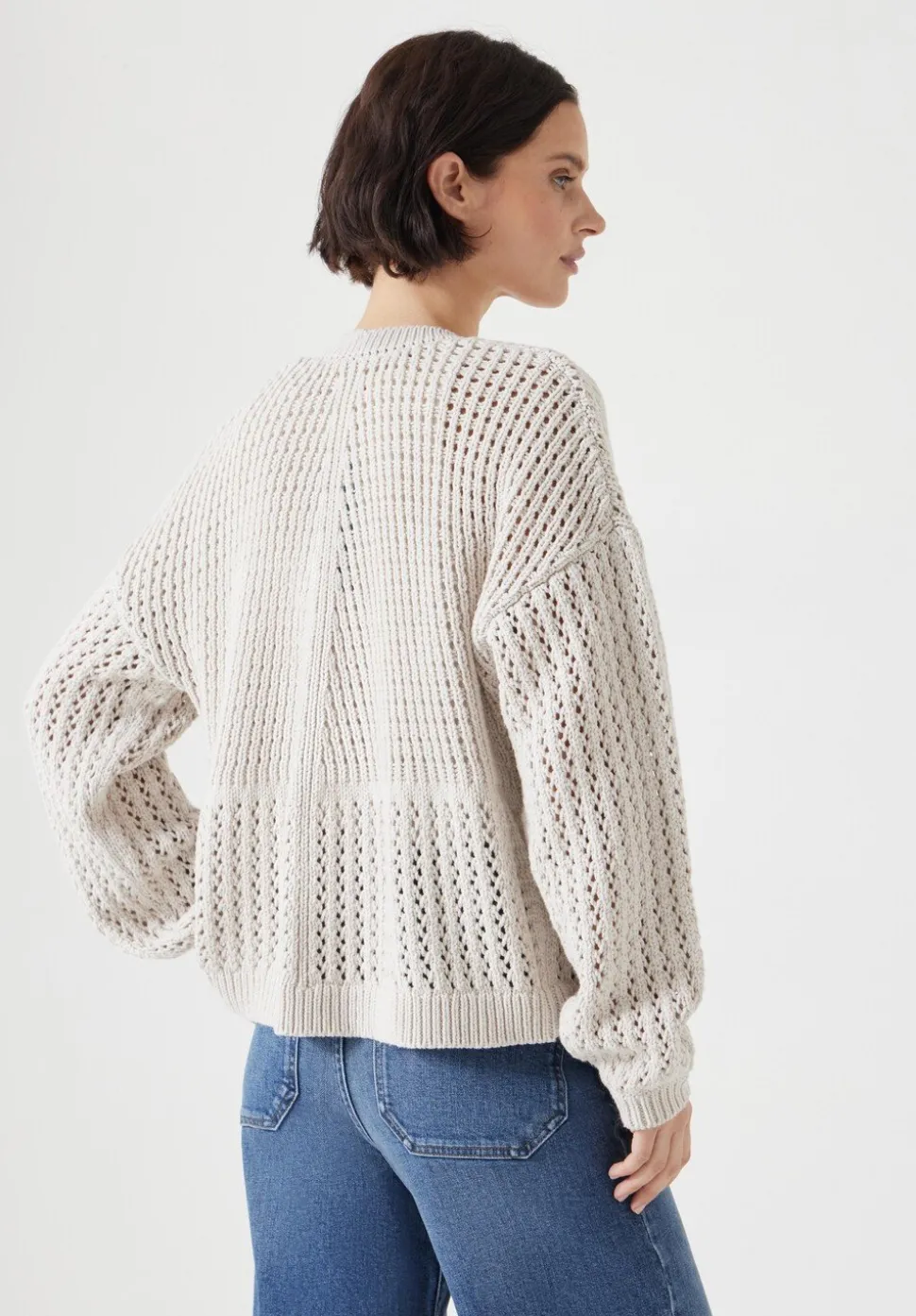 Open Stitch Edge to Edge Cardigan