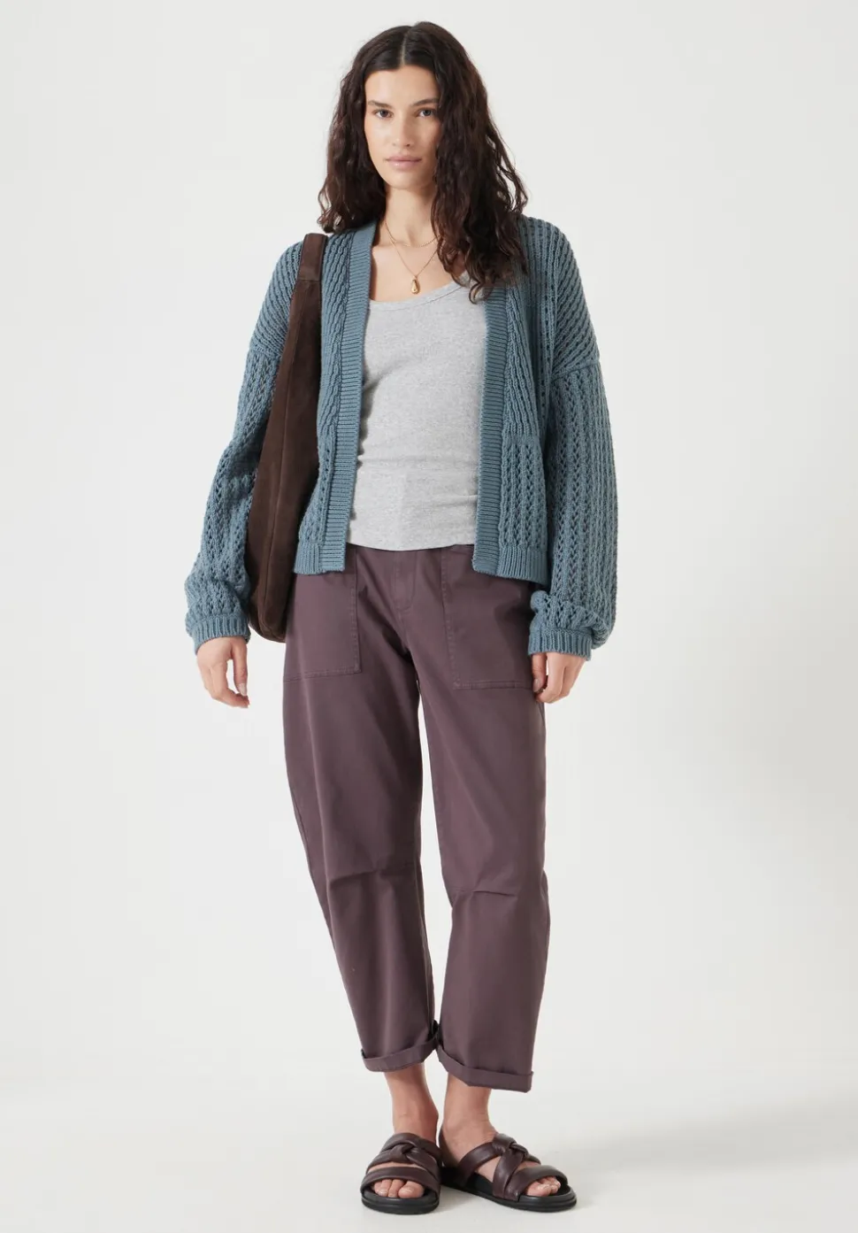 Open Stitch Edge to Edge Cardigan