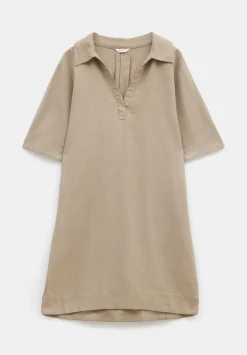 Orla Mini Linen Polo Dress