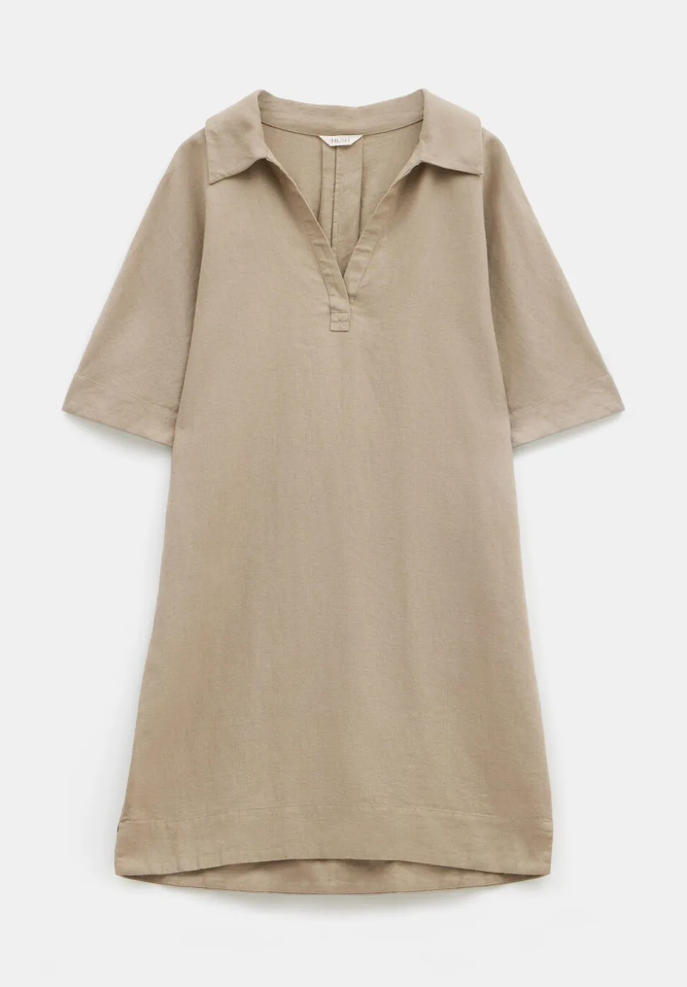 Orla Mini Linen Polo Dress