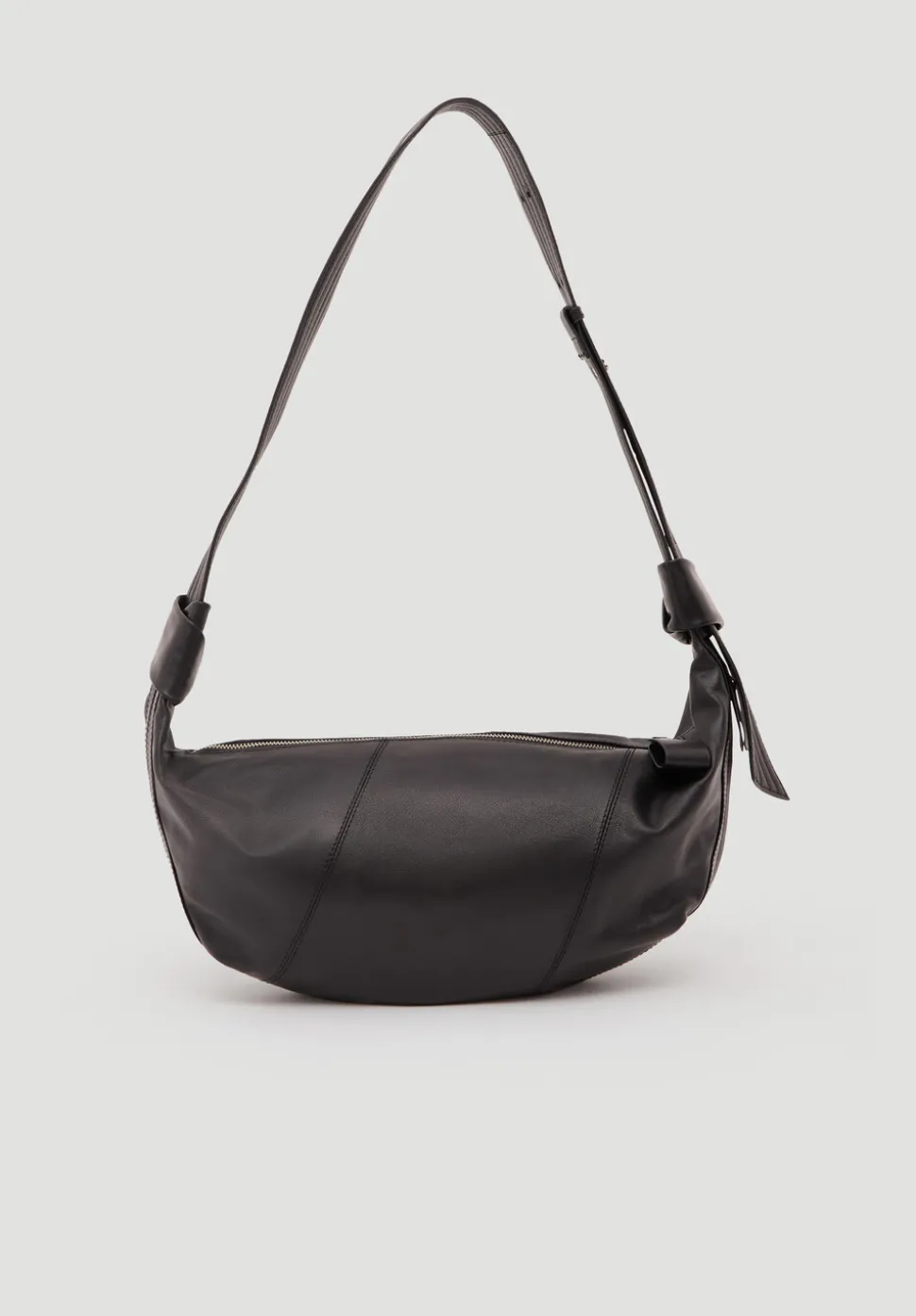 Oversized Leather Crescent Bag