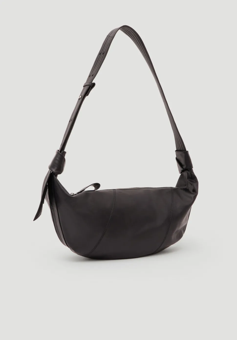Oversized Leather Crescent Bag