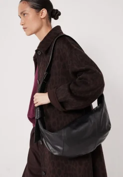 Oversized Leather Crescent Bag