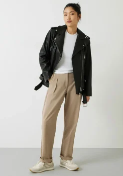 Oversized Leather Jacket