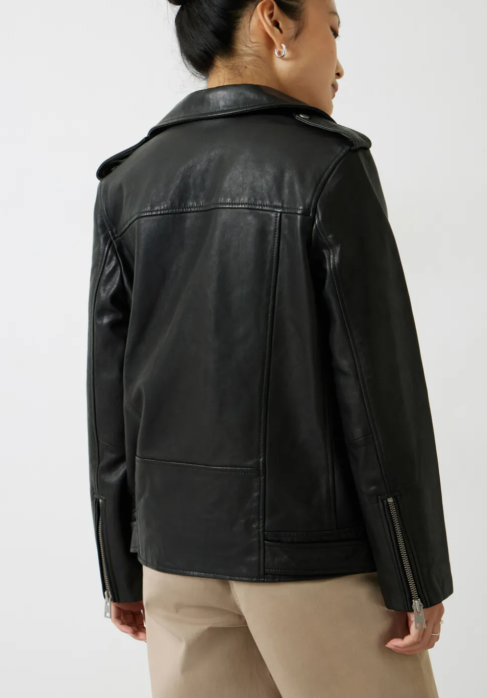 Oversized Leather Jacket