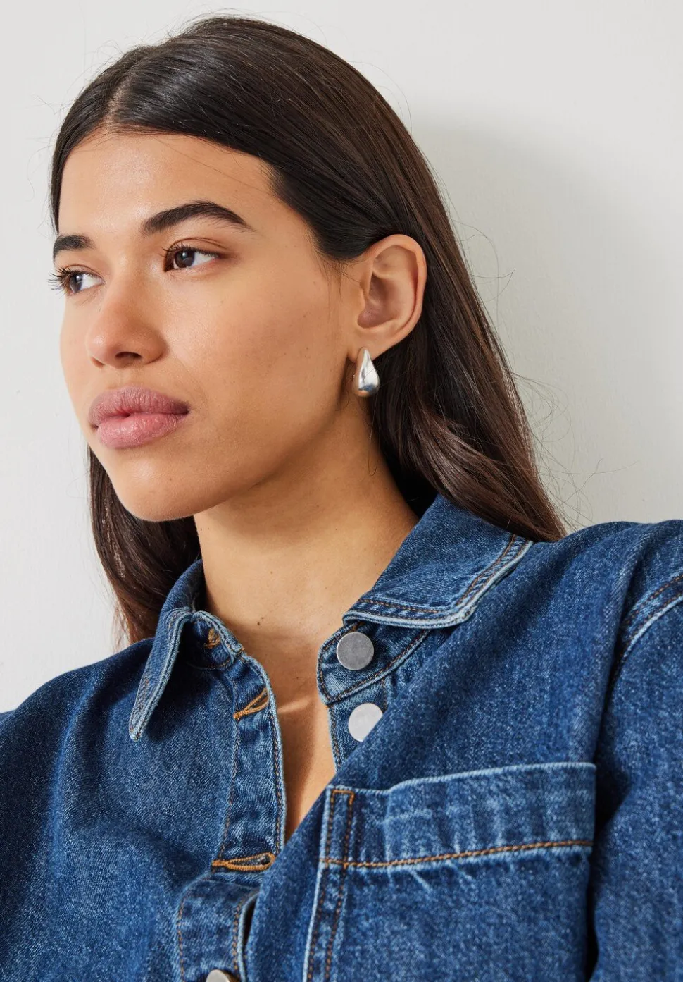Parker Teardrop Hoop Earrings