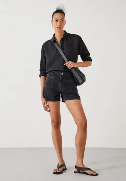 Patch Pocket Denim Shorts