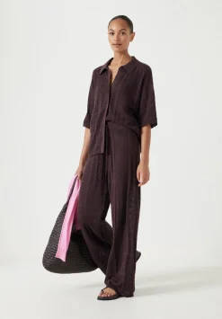 Patchwork Stitch Knitted Trouser