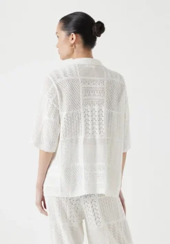 Patchwork Stitch Knitted Top