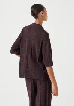Patchwork Stitch Knitted Top