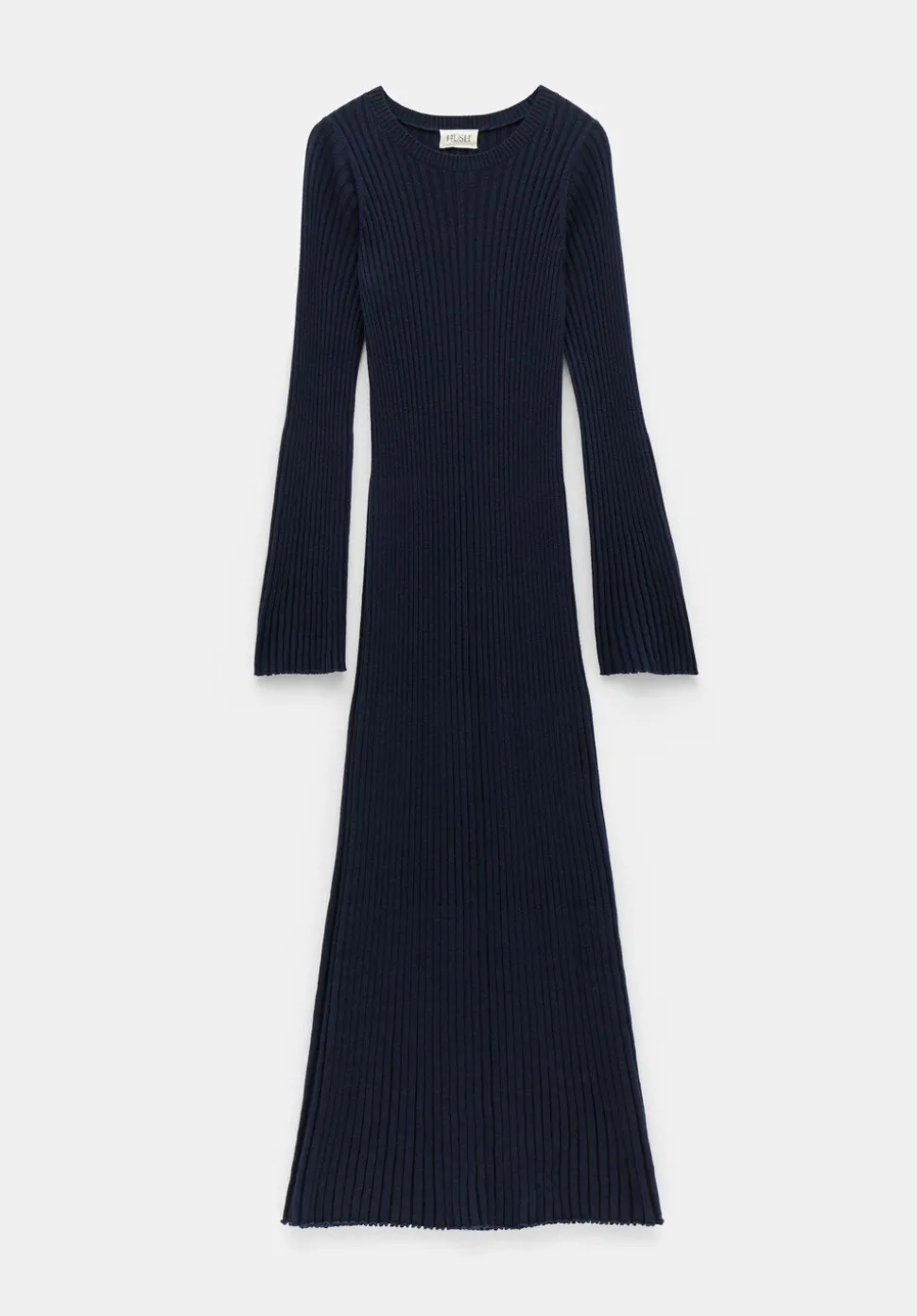 Penny Crew Neck Ribbed Knitted Dress