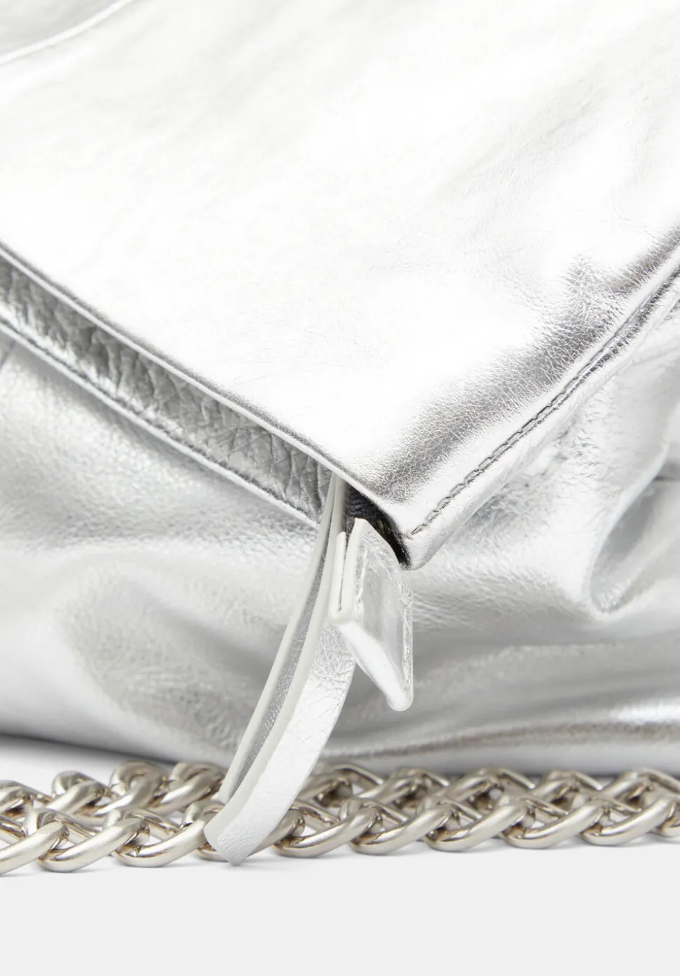 Perrie Chain Leather Crossbody Bag