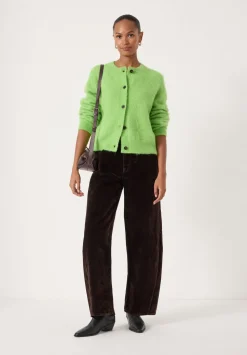 Perrin Crew Neck Alpaca Wool Cardigan