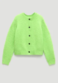 Perrin Crew Neck Alpaca Wool Cardigan