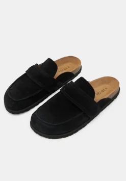 Pia Padded Suede Mules