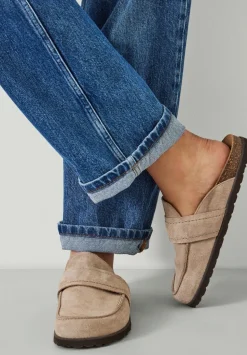 Pia Padded Suede Mules