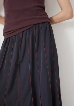 Pippa Satin Pleated Skirt