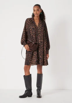 Printed Chiffon Mini Dress