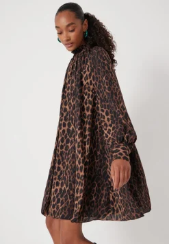 Printed Chiffon Mini Dress