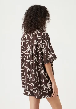 Printed Linen Blend Shirt